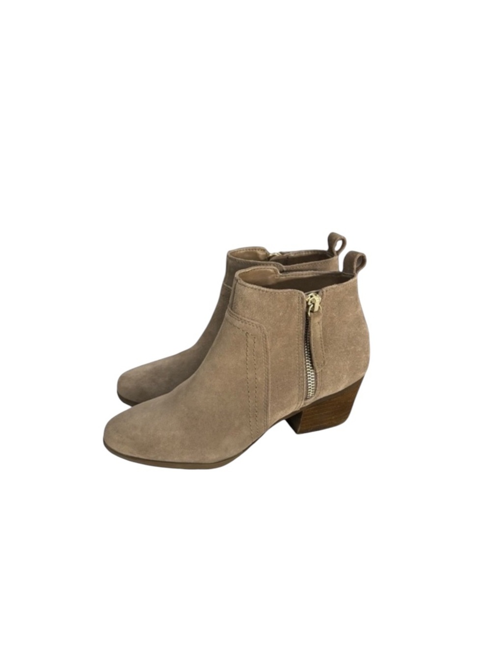 Gianni Fermani tan nude suede western coastal cowgirl country ankle boots size 6